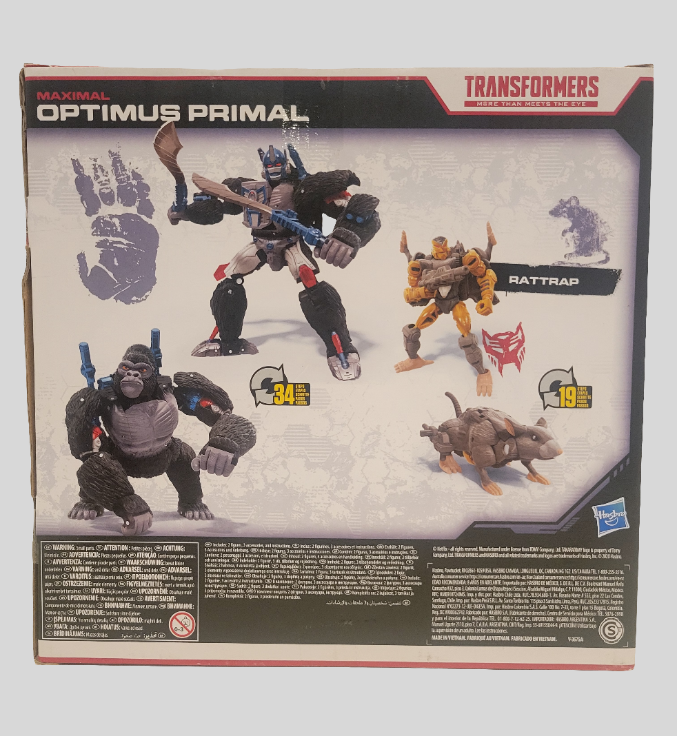 Netflix WFC Optimus Primal And Rattrap
